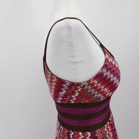 Kay Unger Babydoll Dress Womens 2 Multi Boho Resort Brunch Cocktail Going Out - Picture 9 of 16